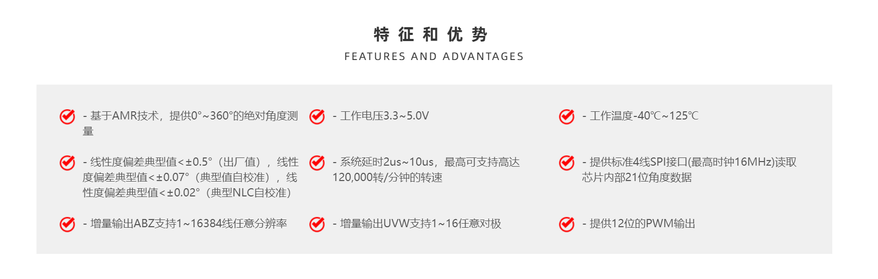 Magntek，麥歌恩，磁性編碼芯片，高速磁性角度編碼IC，MT6835