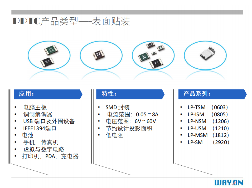 WAYON PTC,維安PTC,維安保險絲，如何選型